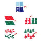 Max 8 Pieces Multiple Style Xmas Ornament Decorations 200x140mm Elk