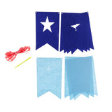 Max 8 Pieces Multiple Style Xmas Ornament Decorations 200x140mm Flag