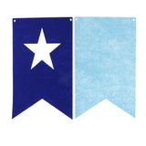 Max 8 Pieces Multiple Style Xmas Ornament Decorations 200x140mm Flag