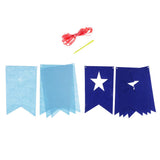 Max 8 Pieces Multiple Style Xmas Ornament Decorations 200x140mm Flag