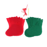 Max 8 Pieces Multiple Style Xmas Ornament Decorations 183x155mm Christmas  Sock