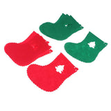 Max 8 Pieces Multiple Style Xmas Ornament Decorations 183x155mm Christmas  Sock