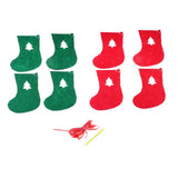 Max 8 Pieces Multiple Style Xmas Ornament Decorations 183x155mm Christmas  Sock