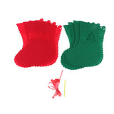 Max 8 Pieces Multiple Style Xmas Ornament Decorations 183x155mm Christmas  Sock