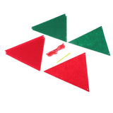 Max 8 Pieces Multiple Style Xmas Ornament Decorations 220x220x200mm Triangle