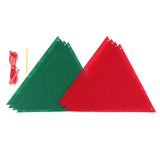 Max 8 Pieces Multiple Style Xmas Ornament Decorations 220x220x200mm Triangle