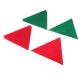 Max 8 Pieces Multiple Style Xmas Ornament Decorations 220x220x200mm Triangle