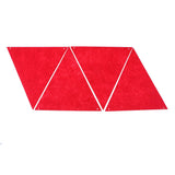 Max 8 Pieces Multiple Style Xmas Ornament Decorations 220x220x200mm Triangle