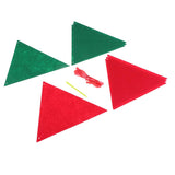 Max 8 Pieces Multiple Style Xmas Ornament Decorations 220x220x200mm Triangle