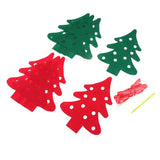 Max 8 Pieces Multiple Style Xmas Ornament Decorations 200x150mm Christmas Trees