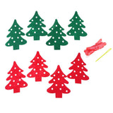 Max 8 Pieces Multiple Style Xmas Ornament Decorations 200x150mm Christmas Trees