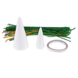 Max 1 Set Foamed Christmas Tree Decoration Crafts Kids Gifts for Home Decor A