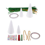 Max 1 Set Foamed Christmas Tree Decoration Crafts Kids Gifts for Home Decor A