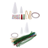 Max 1 Set Foamed Christmas Tree Decoration Crafts Kids Gifts for Home Decor A
