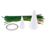 Max 1 Set Foamed Christmas Tree Decoration Crafts Kids Gifts for Home Decor A
