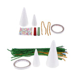 Max 1 Set Foamed Christmas Tree Decoration Crafts Kids Gifts for Home Decor A