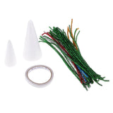 Max 1 Set Foamed Christmas Tree Decoration Crafts Kids Gifts for Home Decor A