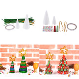 Max 1 Set Foamed Christmas Tree Decoration Crafts Kids Gifts for Home Decor A