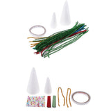Max 1 Set Foamed Christmas Tree Decoration Crafts Kids Gifts for Home Decor A