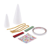 Max 1 Set Foamed Christmas Tree Decoration Crafts Kids Gifts for Home Decor D