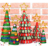 Max 1 Set Foamed Christmas Tree Decoration Crafts Kids Gifts for Home Decor D