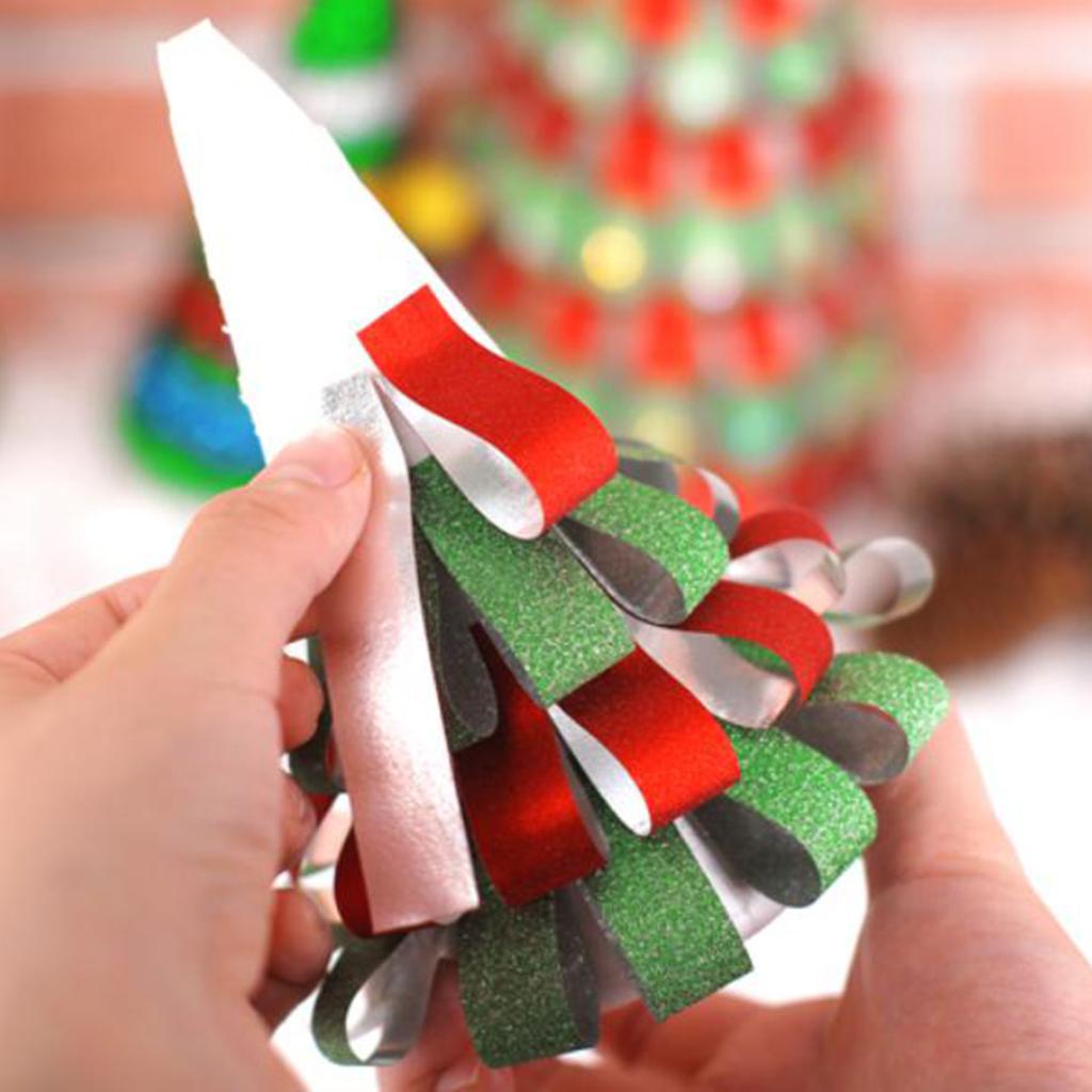 Max 1 Set Foamed Christmas Tree Decoration Crafts Kids Gifts for Home Decor D