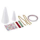 Max 1 Set Foamed Christmas Tree Decoration Crafts Kids Gifts for Home Decor D