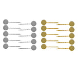 Max 10 Pieces Hairpin Hair Clips Hairpin Base Setting Cabochon Cameo Tray gold