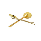 Max 10 Pieces Hairpin Hair Clips Hairpin Base Setting Cabochon Cameo Tray gold