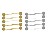 Max 10 Pieces Hairpin Hair Clips Hairpin Base Setting Cabochon Cameo Tray gold