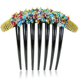 Max 10 Pieces 7 Teeth DIY Hair Side Comb Hair Clips Slide for Women Girls Black