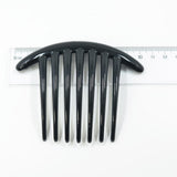 Max 10 Pieces 7 Teeth DIY Hair Side Comb Hair Clips Slide for Women Girls Black