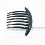 Max 10 Pieces 7 Teeth DIY Hair Side Comb Hair Clips Slide for Women Girls Black