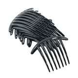 Max 10 Pieces 7 Teeth DIY Hair Side Comb Hair Clips Slide for Women Girls Black