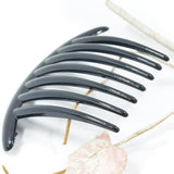 Max 10 Pieces 7 Teeth DIY Hair Side Comb Hair Clips Slide for Women Girls Black