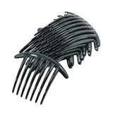 Max 10 Pieces 7 Teeth DIY Hair Side Comb Hair Clips Slide for Women Girls Black