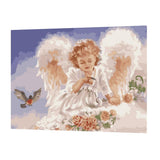 Maxbell DIY Paint By Numbers Kit Canvas Oil Painting Art Crafts  Angel