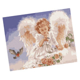 Maxbell DIY Paint By Numbers Kit Canvas Oil Painting Art Crafts  Angel