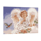 Maxbell DIY Paint By Numbers Kit Canvas Oil Painting Art Crafts  Angel