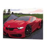 Maxbell DIY Paint By Numbers Kit Canvas Oil Painting Art Crafts  Car