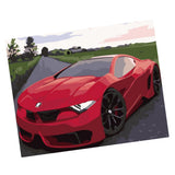Maxbell DIY Paint By Numbers Kit Canvas Oil Painting Art Crafts  Car