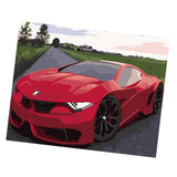 Maxbell DIY Paint By Numbers Kit Canvas Oil Painting Art Crafts  Car