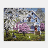 Maxbell DIY Paint By Numbers Kit Canvas Oil Painting Art Crafts  Villa