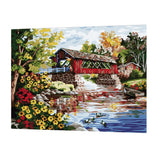 Maxbell DIY Paint By Numbers Kit Canvas Oil Painting Art Crafts  House