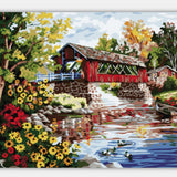 Maxbell DIY Paint By Numbers Kit Canvas Oil Painting Art Crafts  House