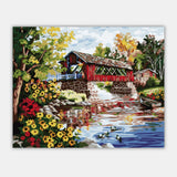 Maxbell DIY Paint By Numbers Kit Canvas Oil Painting Art Crafts  House