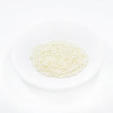 Maxbell Round Plastic Pearl Spacer Loose Beads for DIY Craft Beige 1000 Pieces 3mm
