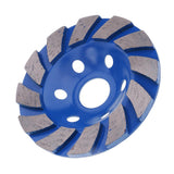 Maxbell Diamond Grinding Cup Wheel Segment Disc Grinder Concrete Stone and Washer blue 22mm
