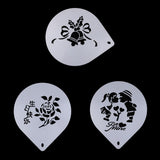 Maxbell 10 Inch Patterned Cake Stencil Printing Template Bake Mold white Bells