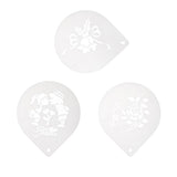 Maxbell 10 Inch Patterned Cake Stencil Printing Template Bake Mold white Bells